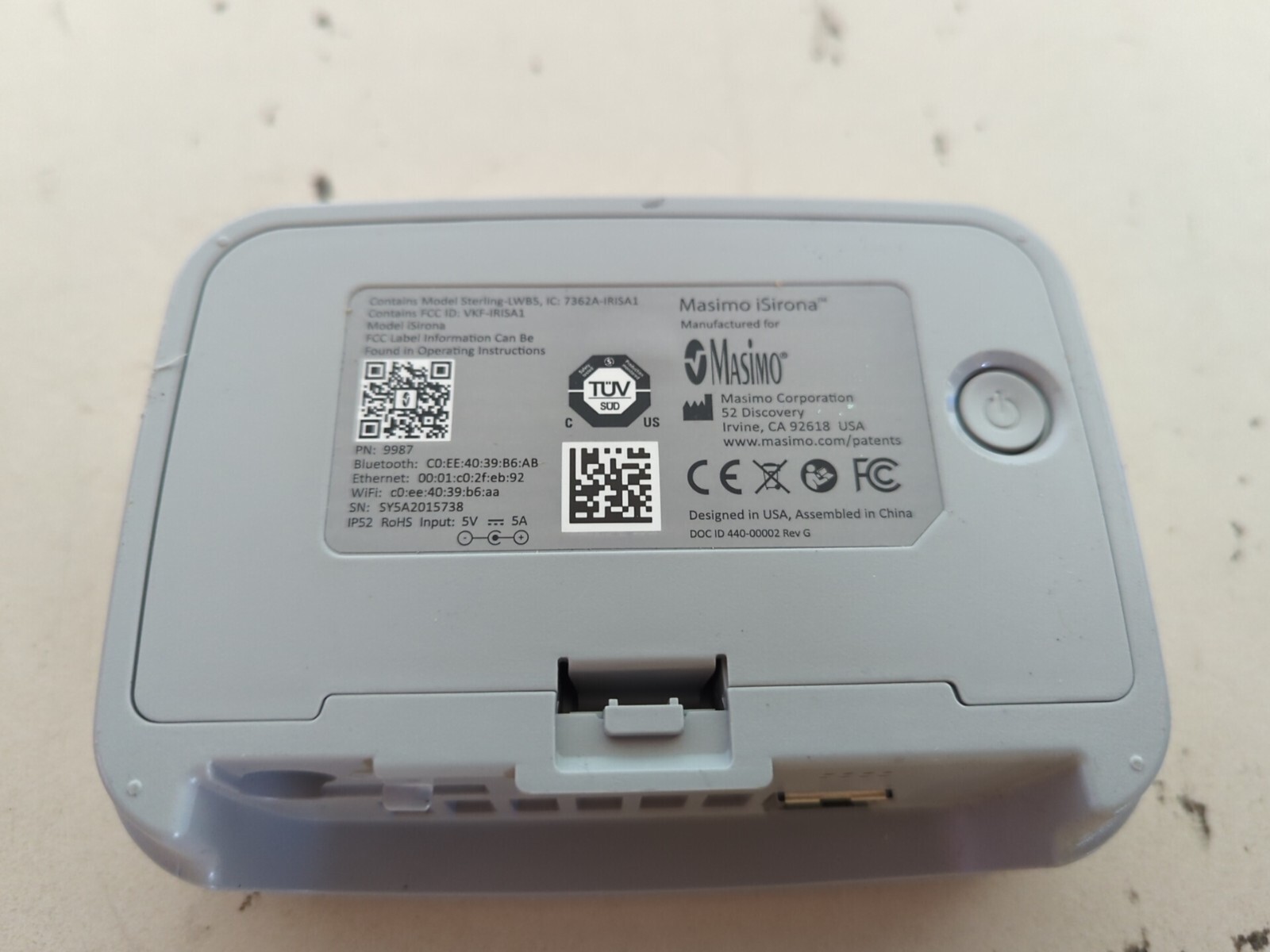 MASIMO ISIRONA Connectivity Hub *UNTESTED*