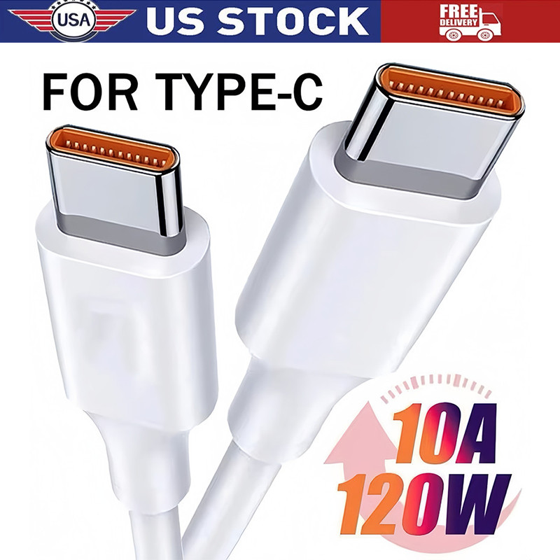 For Samsung iPhone 17 16 Pro Max 60W USB-C to USB C Cable Fast Charger Cord Lot