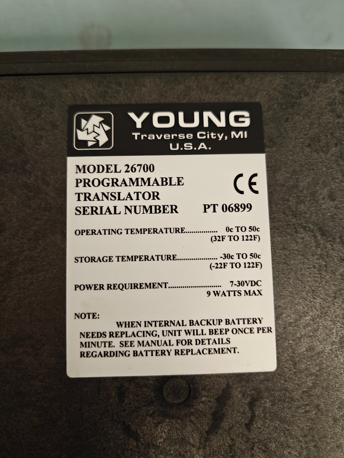 Young 26700 Series Programming Translator With Digital Display