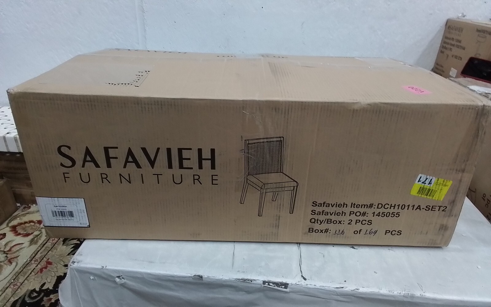 Safavieh LEVY DINING CHAIR, Reduced Price 2172745520 DCH1011A-SET2