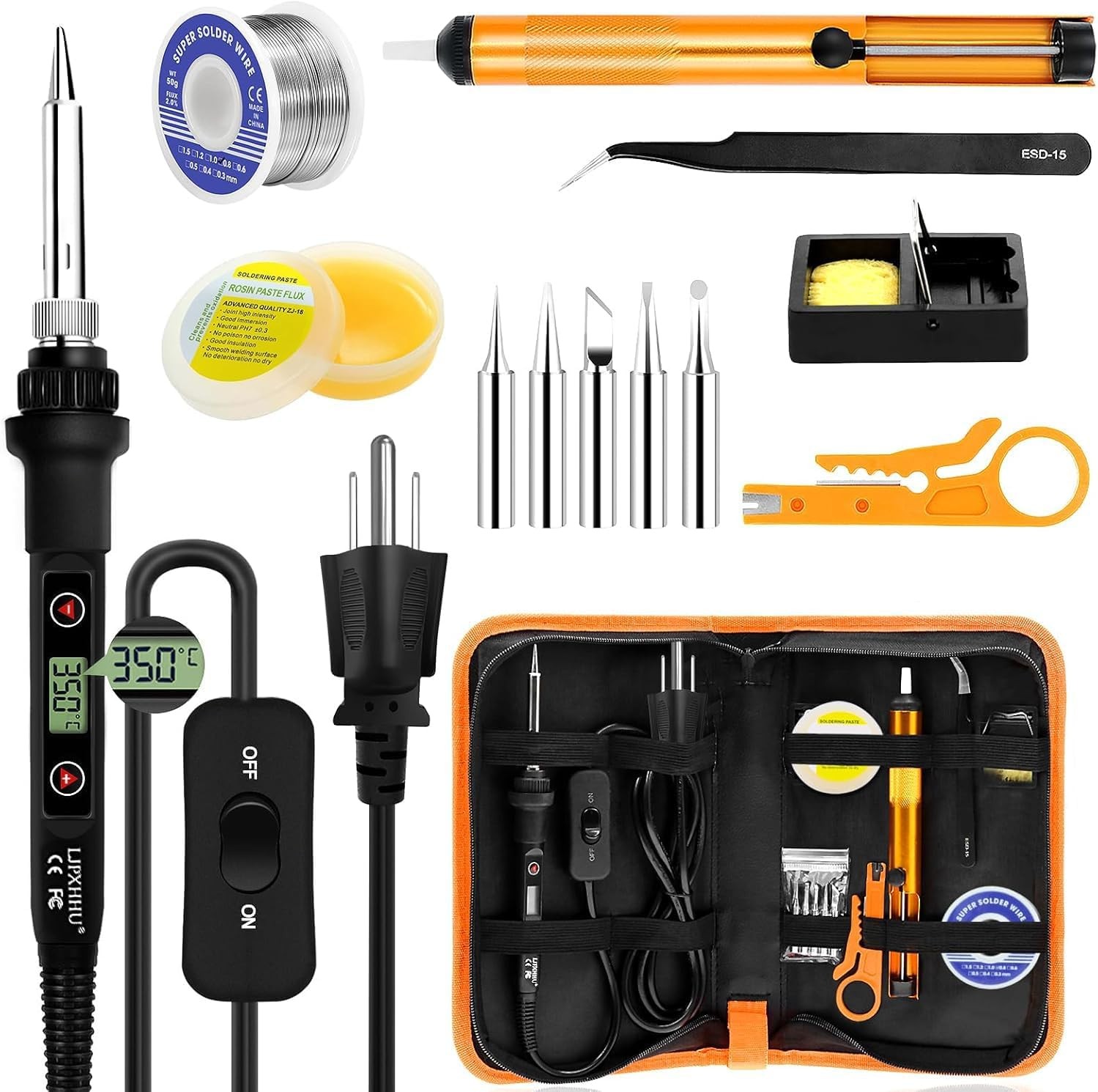 Professional Full Kit De Soldadura Electronica Soldar Soldador De Estaño Pistola