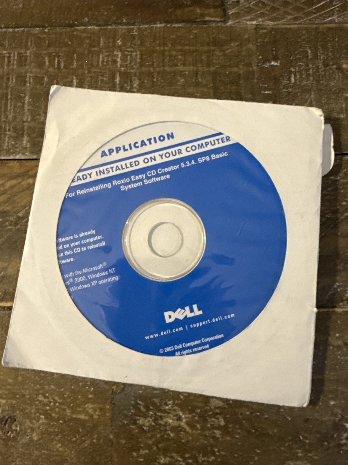 Dell Application Roxio Easy Cd Creator 5.3.4 Software PC Cd Rom