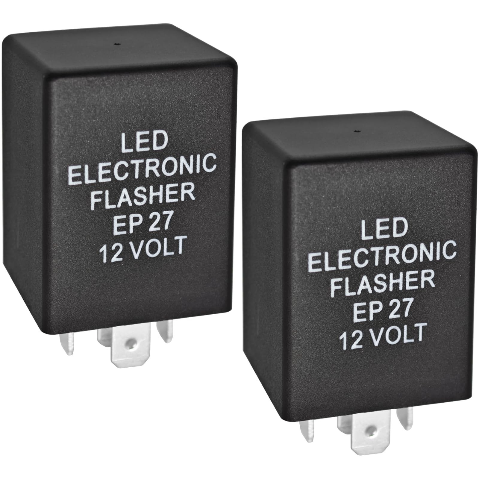 2Pcs 5-Pin EP27 FL27 Electronic LED Flasher Relay for Fixing Hyper Flash Issu...