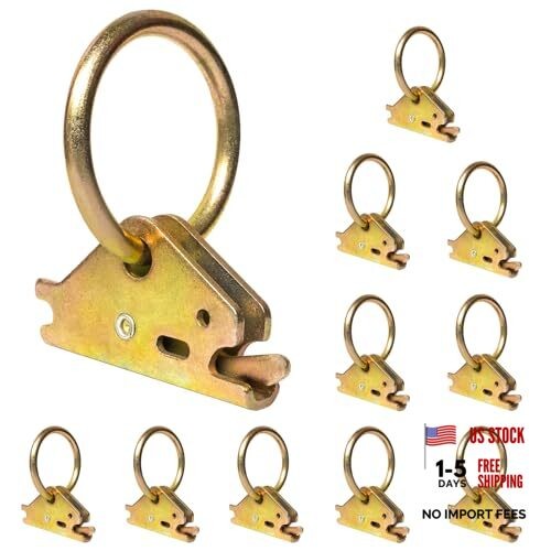 10PCS Heavy Duty E-Track Tie Down O Ring E-Track Ring for 10PCS E-track O Ring