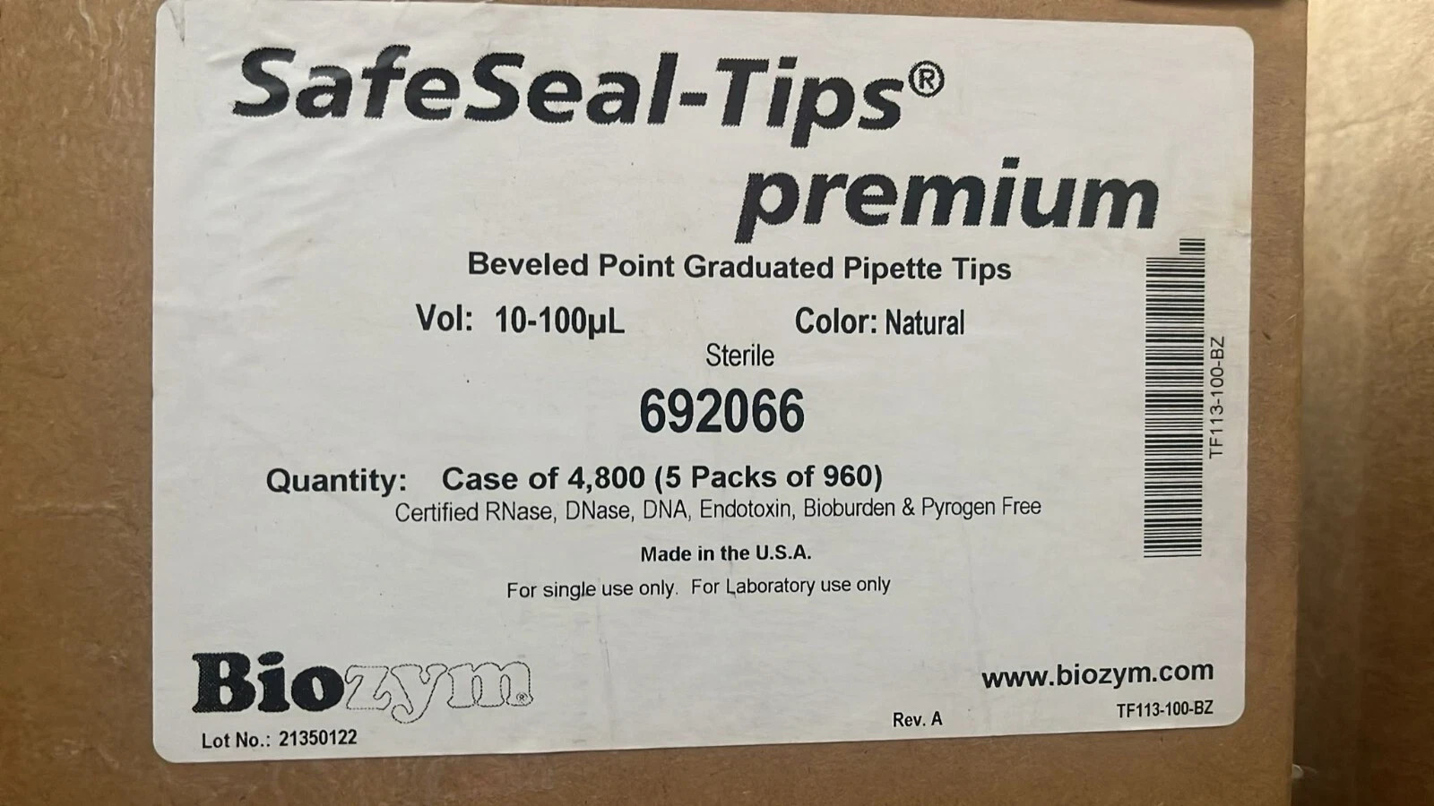 Biozym 10-100 ul Pipette Tips