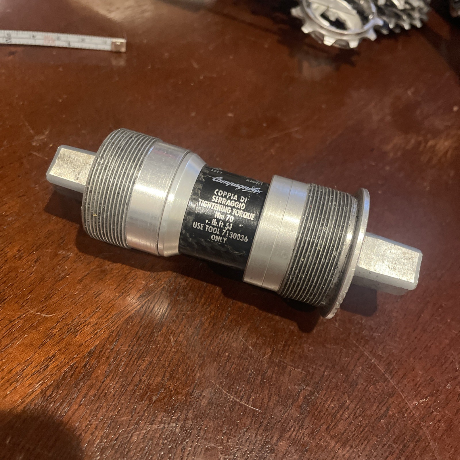 Campagnolo Record Square Taper Bottom Bracket 111mm English Threads
