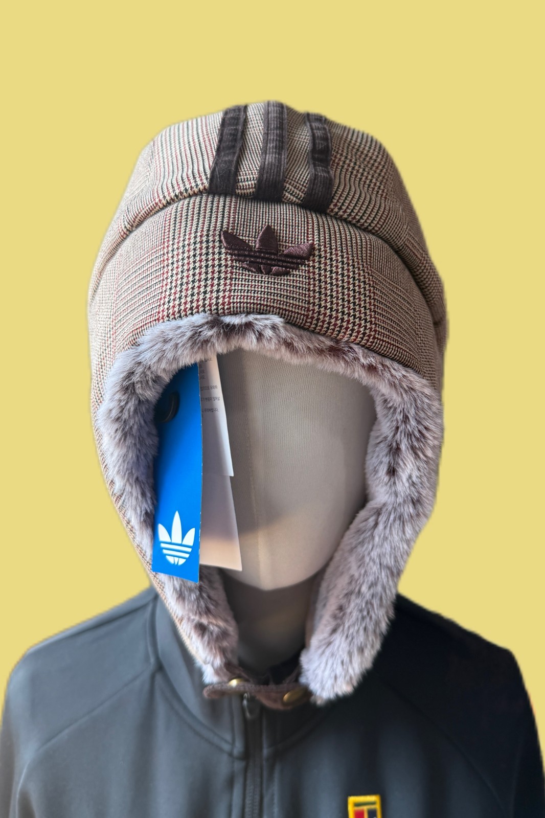 adidas Originals Winter Check Pattern Hat Unisex Lifestyle Casual Cap NWT IA8906