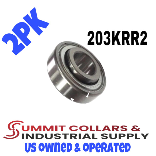 (2) 203KRR2 .640" PREMIUM SEALED AGRICULTURE BEARING SHIPS SAME DAY