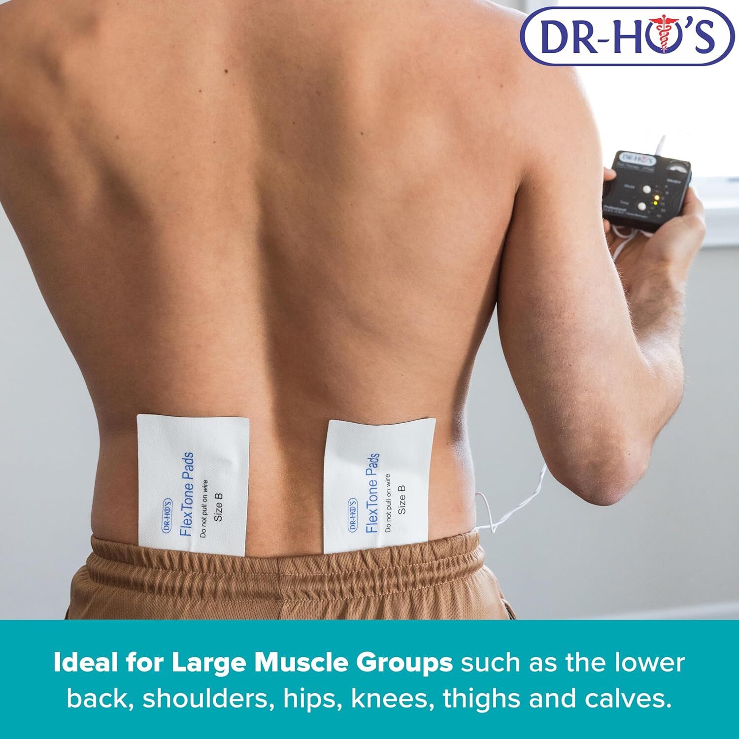 DR-HO'S Pain Therapy System - Replacement Large Flex Tone Electrode Gel Pads US