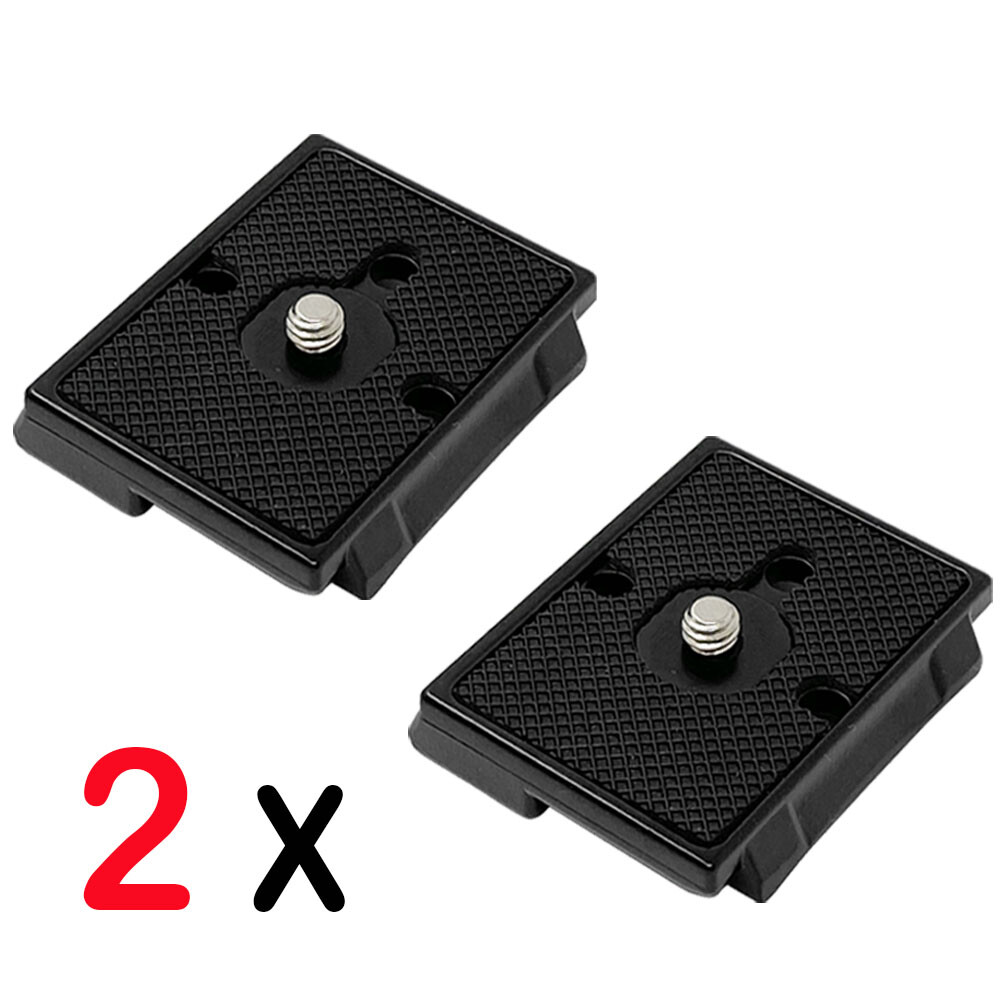 2pcs 323 Quick Release Plate 1/4" Screw Tripod Camera For Manfrotto 200pl-14 RC2