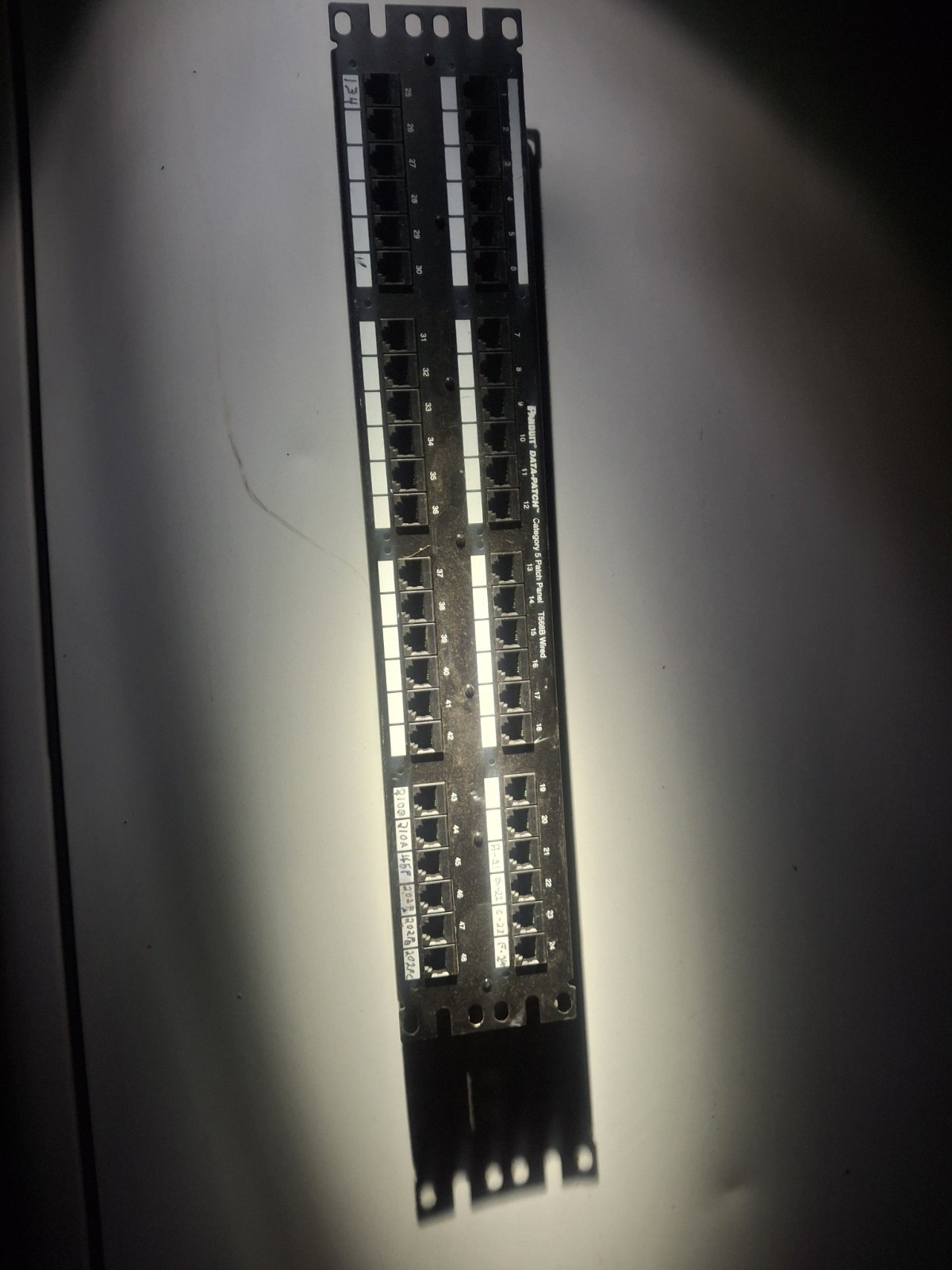 Panduit Data Patch Panel 48 Port Cat 5 Patch Panel