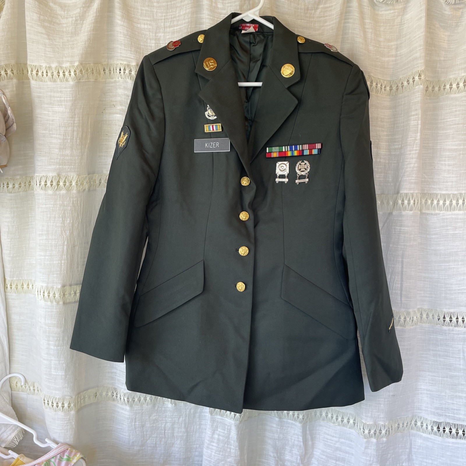 US Army Green Dress Service Uniform size 14 Patriot Classic Coat