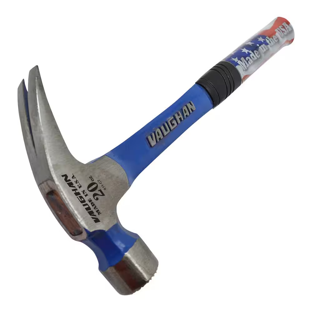 20 Oz.. Smooth Face Solid Steel Rip Hammer, 14 in Steel Handle