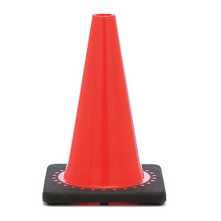Jbc Revolution Rs30008c Traffic Cone, Pvc, Non-Reflective, 12 In Height, 1.5