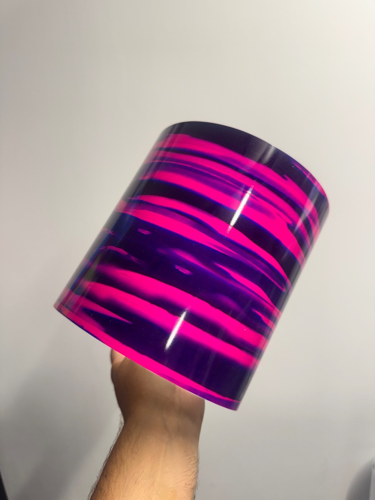 Hot Pink / Purple  Pearl Custom Printed Drum Wrap | 48” x 7”