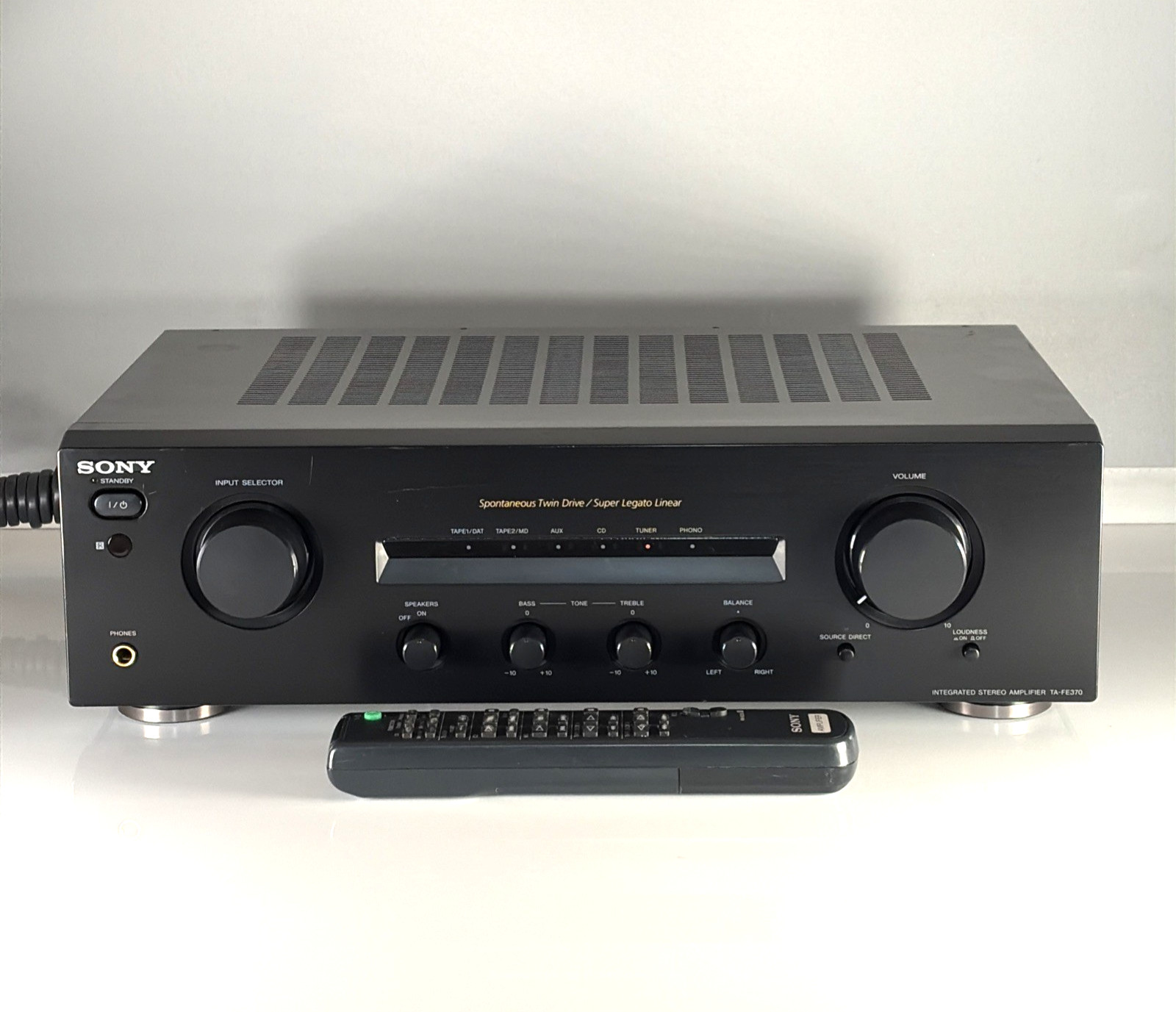 Sony TA-FE370 Stereo Integrated Amplifier Hi-Fi Separate With Remote PHONO STAGE