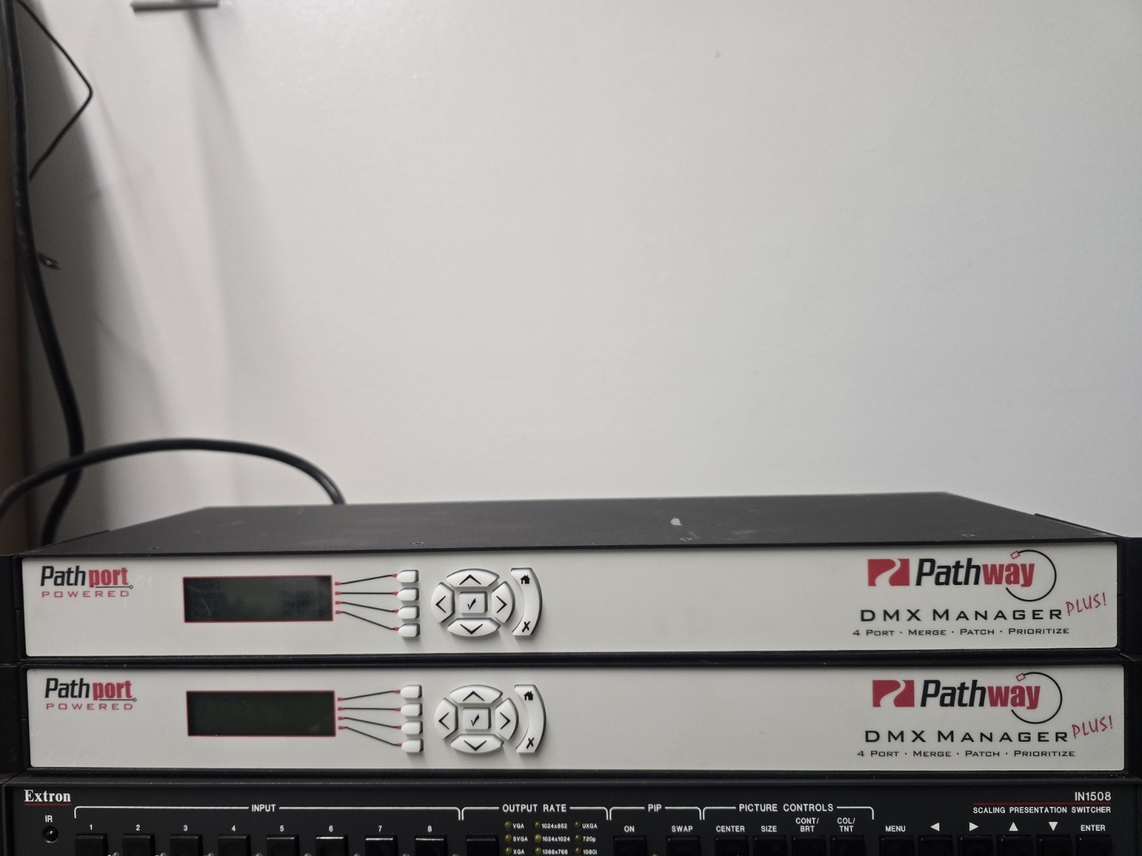 Pathway DMX Manager 4-Port DMX Merge Patch Prioritize Ethernet Rackmount Tested
