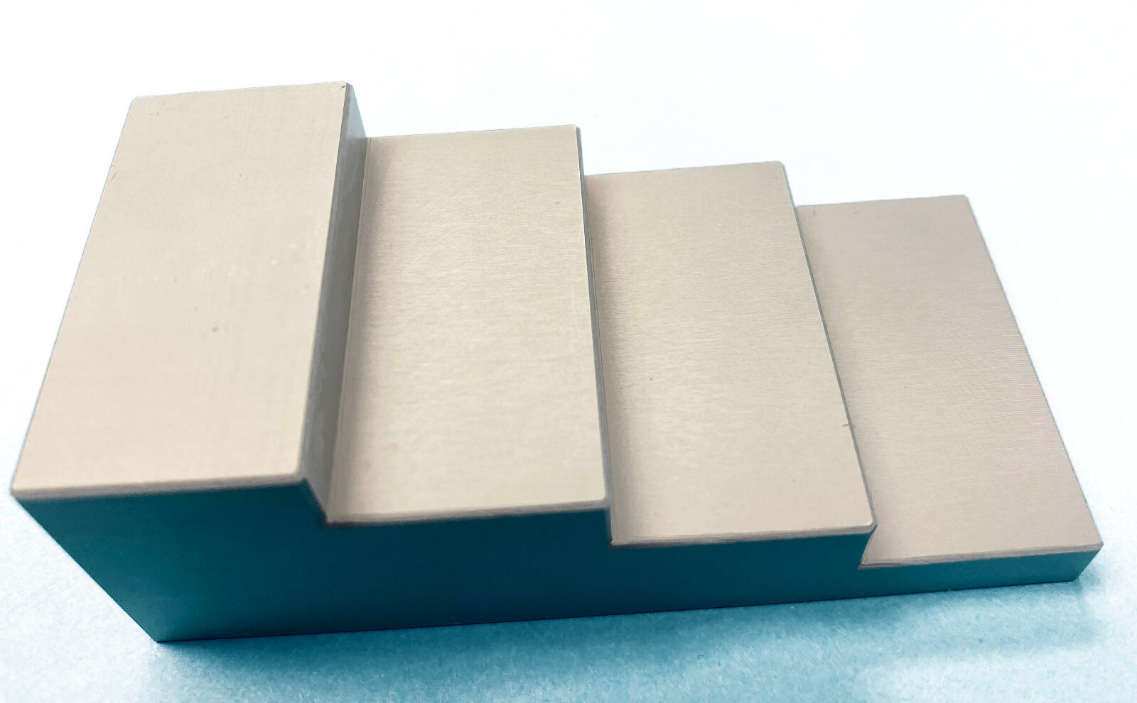 99.8% Aluminum Step Wedge X-Ray Quality Assurance Calibration Block 3 x1.5 x1"