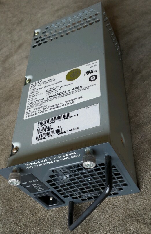 Cisco 4000 4006 Catalyst 400W Power Supply 34-0873-01 (APS-111 /Galaxy D0009237)