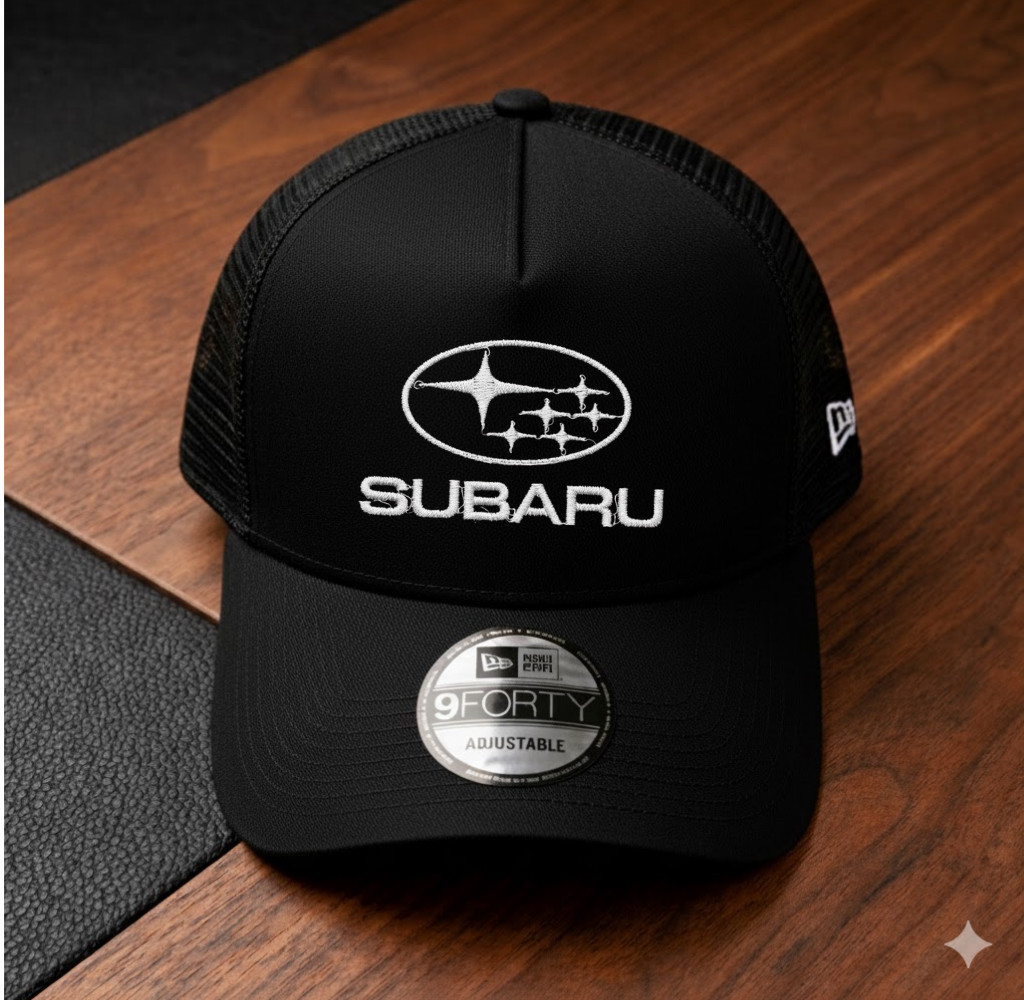 Subaru Embroidered Trucker Hat Mesh Adjustable Snapback Car Cap