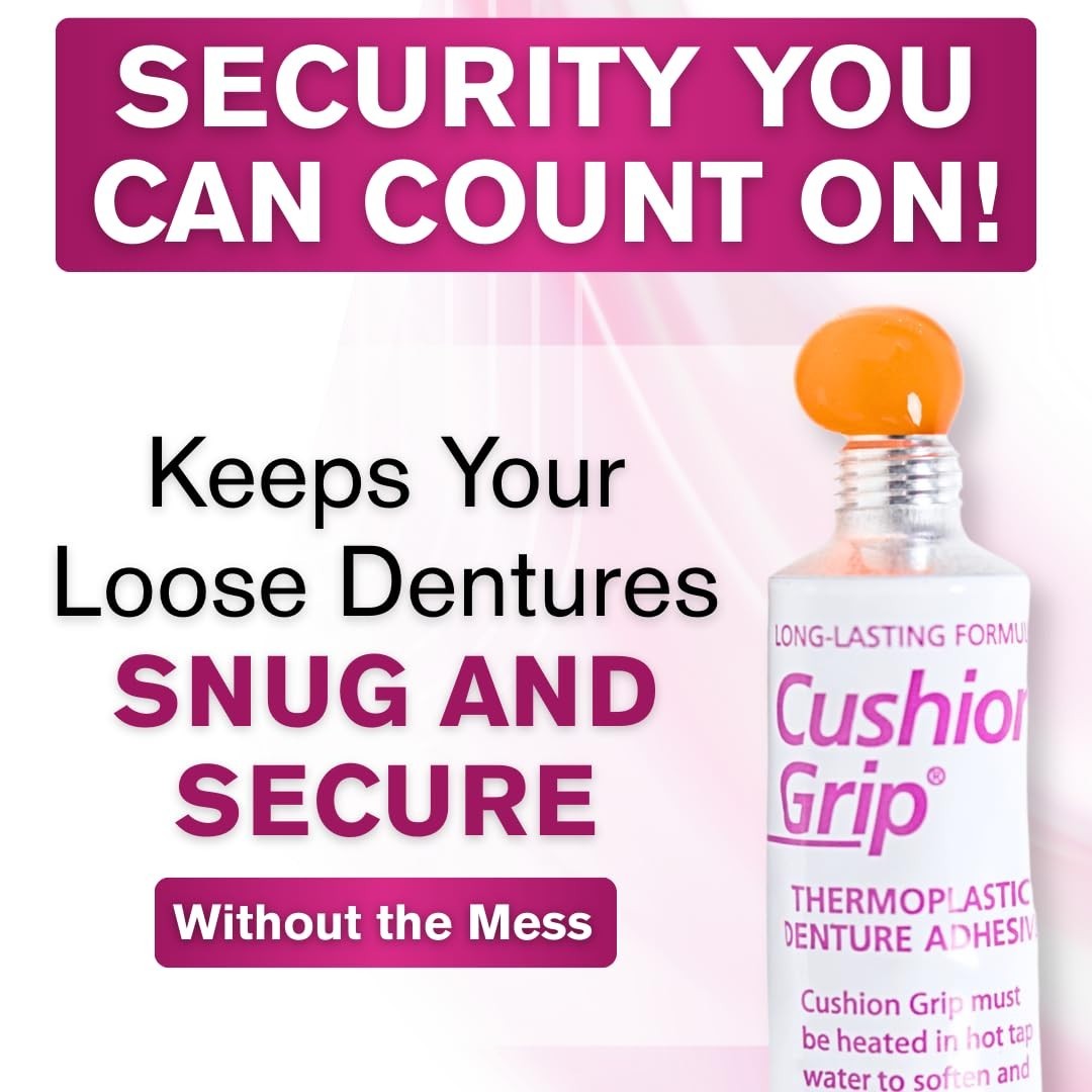 Comfortable Thermoplastic Denture Paste, 2-Pack – Secure Custom Fit, Zinc-Free