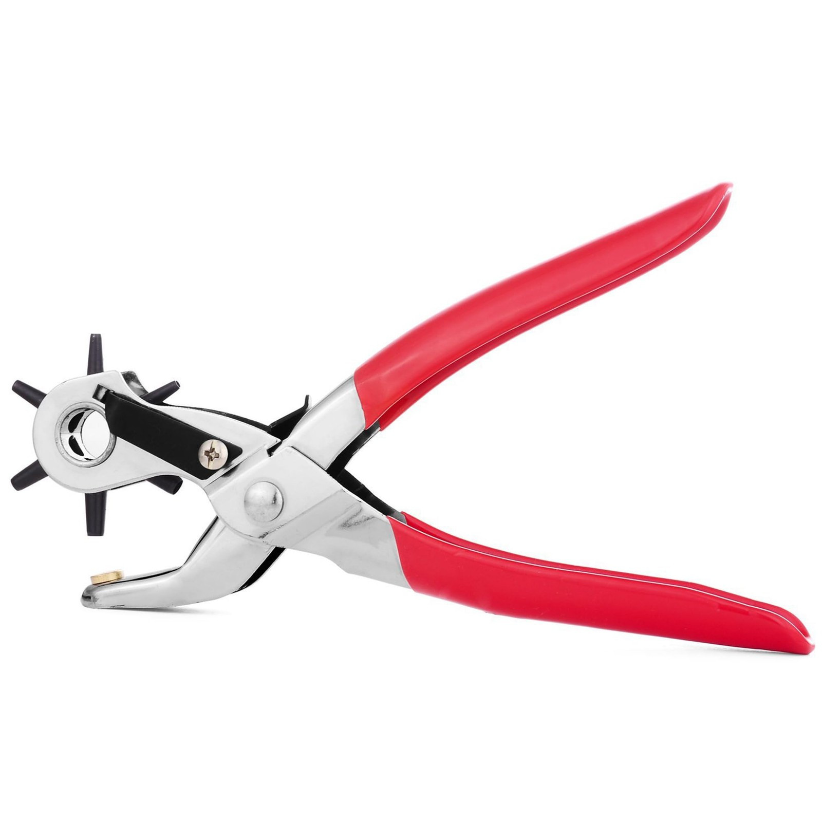 Leather Hole Puncher 6 Size Revolving Leather Belt Hand Hole Puncher