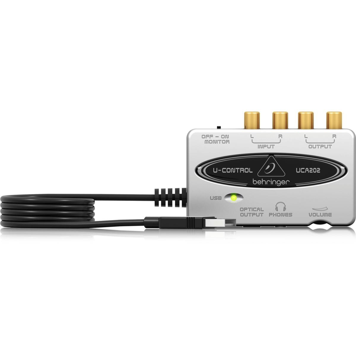 Behringer UCA202 Ultra-Low Latency 2-In/2 Out USB/Audio Interface with Digital O