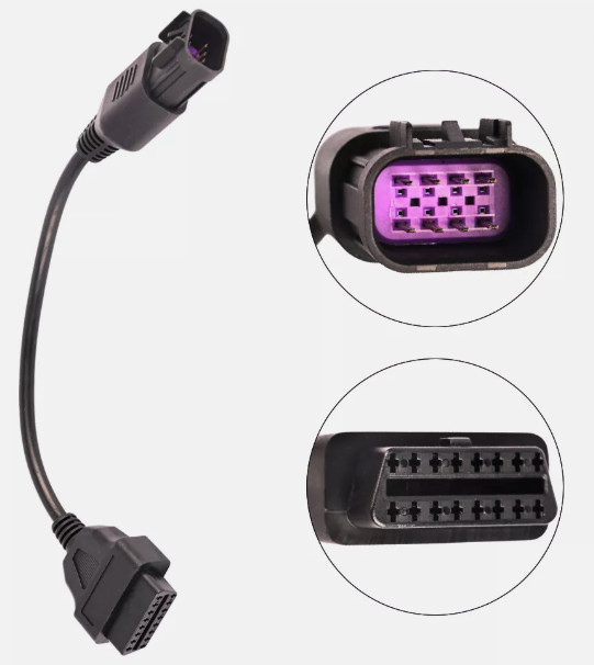 1x Car Connection Cable Diagnostic Adapter OBD2 To 8 Pin For Polaris ATV RZR