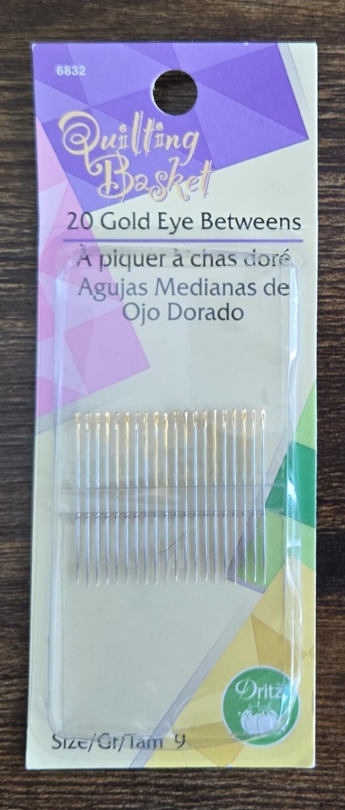 Quilting Basket Gold Eye Betweens Quilting Needles (No.10) (20 pk)