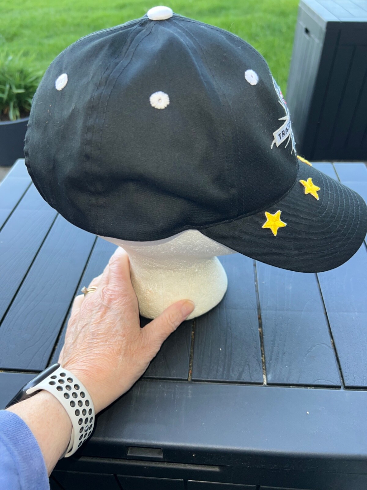 Chicago Bulls/White Sox Black Training Academy Black Hat Cap w 4 Stars Hook Loop