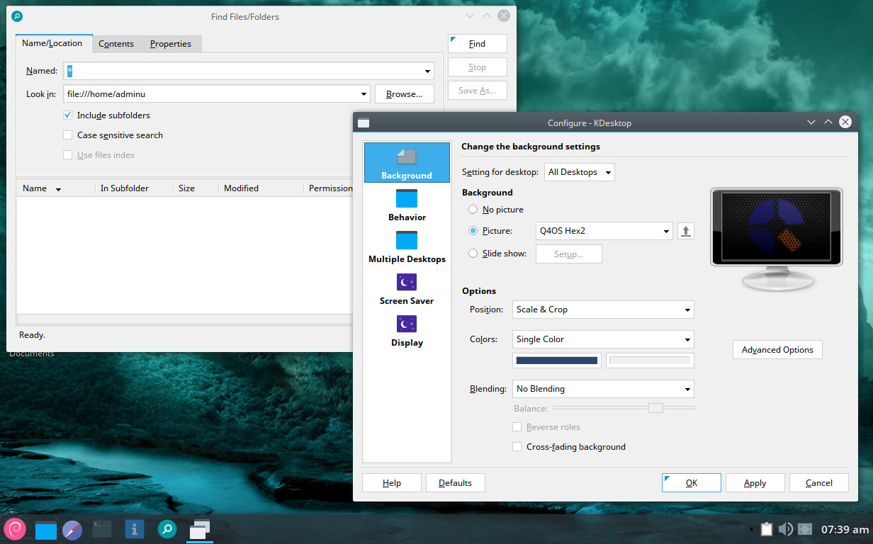 Linux Q4OS Aquarius Trinity 5.8 64Bit/32Bit USB or DVD Speed Up & Revive Old PC