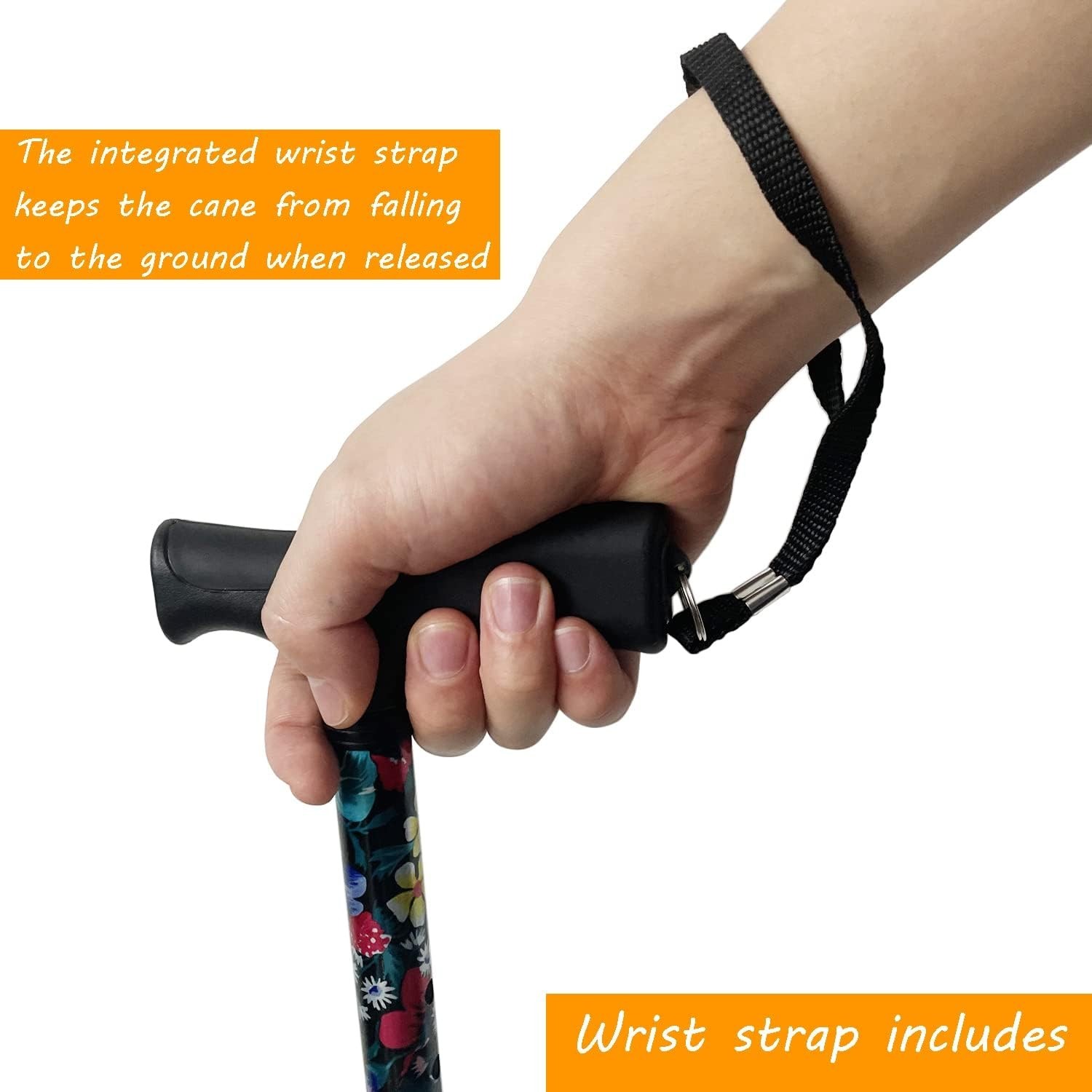 Adjustable Folding Walking Cane for Seniors - Lightweight & Ergonomic Design