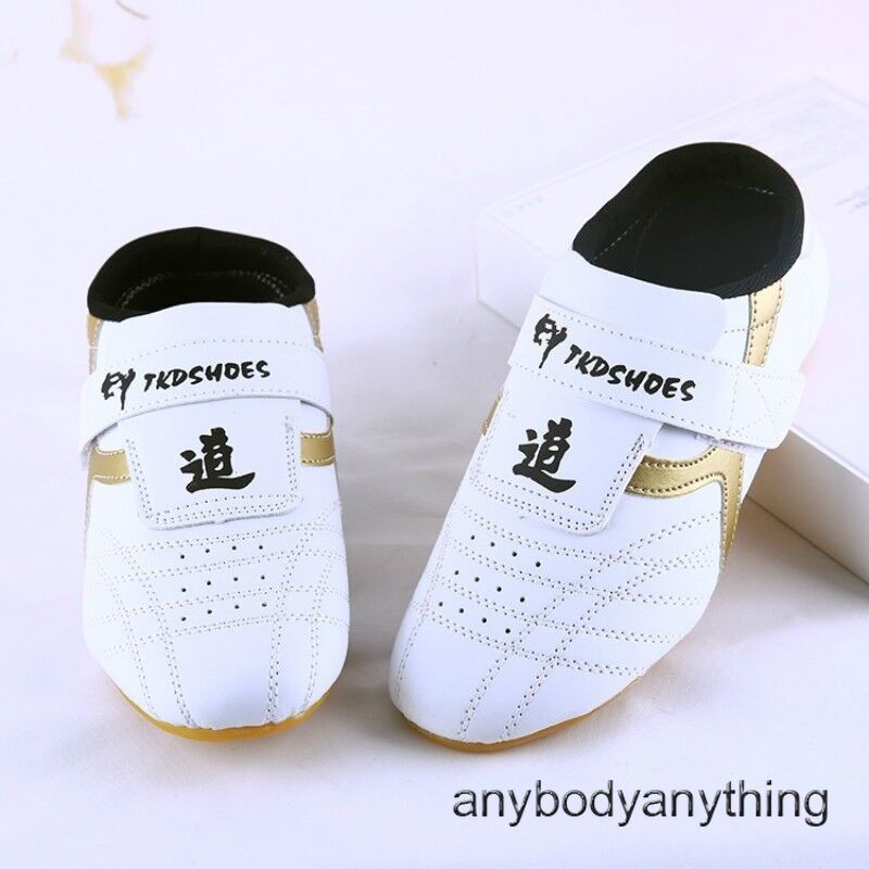 Children Men PU Taekwondo Shoes Martial Arts Chinese KungFu Tai Chi Soft Comfort
