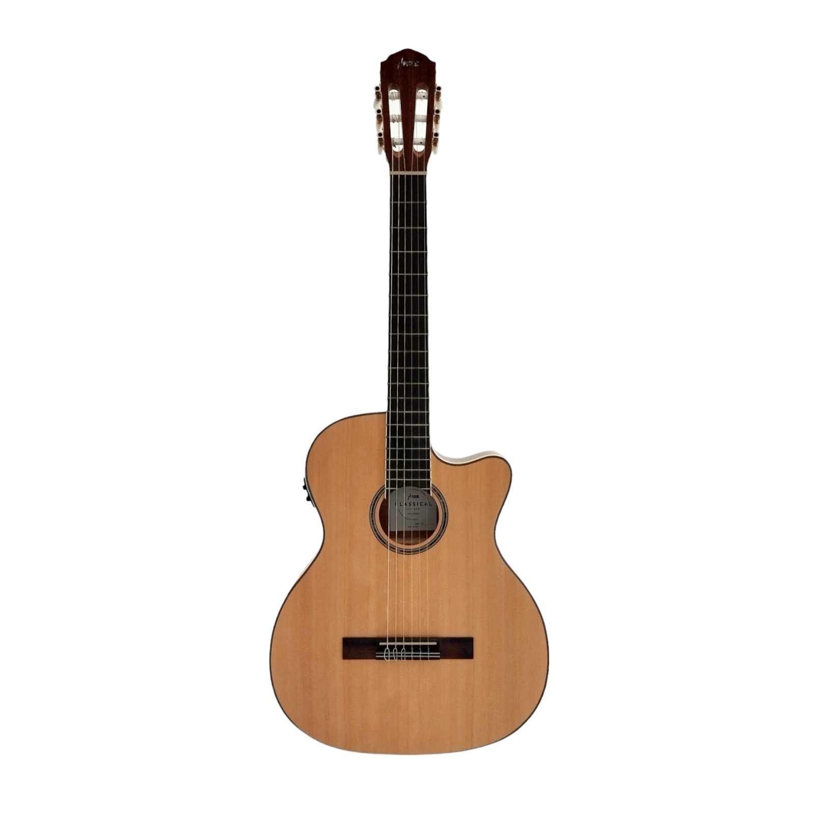 Haze Matte C551BCEQSM Solid Top Thin Body Arched Back Classical Guitar