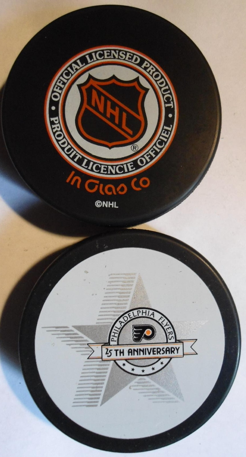 PHILADELPHIA FLYERS 25th ANNIVERSARY  PUCK