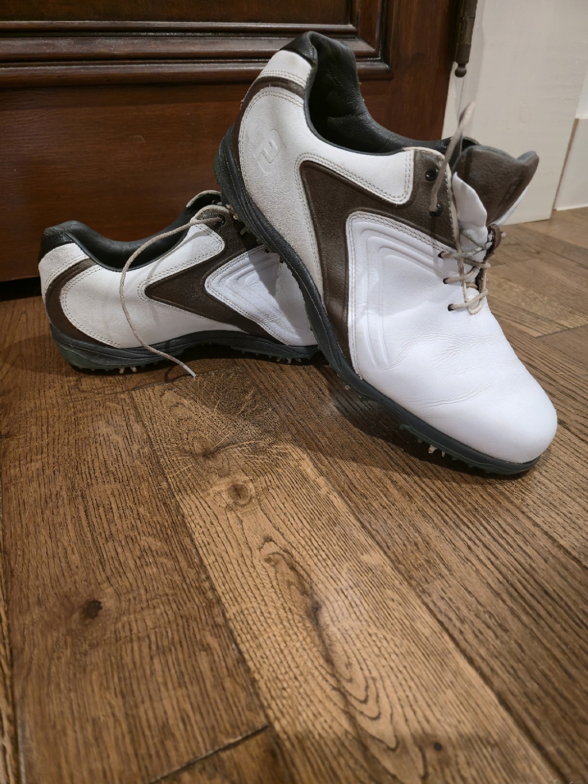 FootJoy Golf Shoes White Brown 10.5M
