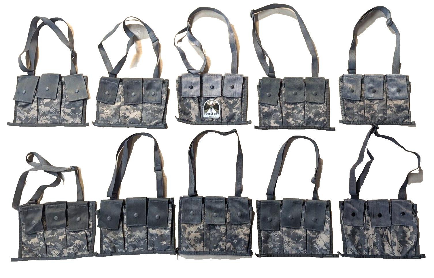 -LOT of 10- Military 6 Magazine Bandoleer MOLLE II Mag Ammunition Pouch w/ Strap