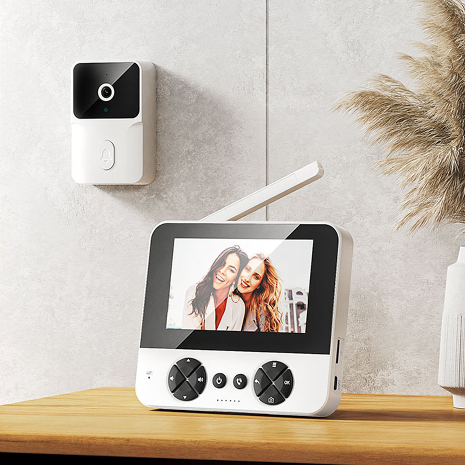 Smart Wireless Video Doorbell Phone Security Camera Door Bell Ring 2.4G Intercom