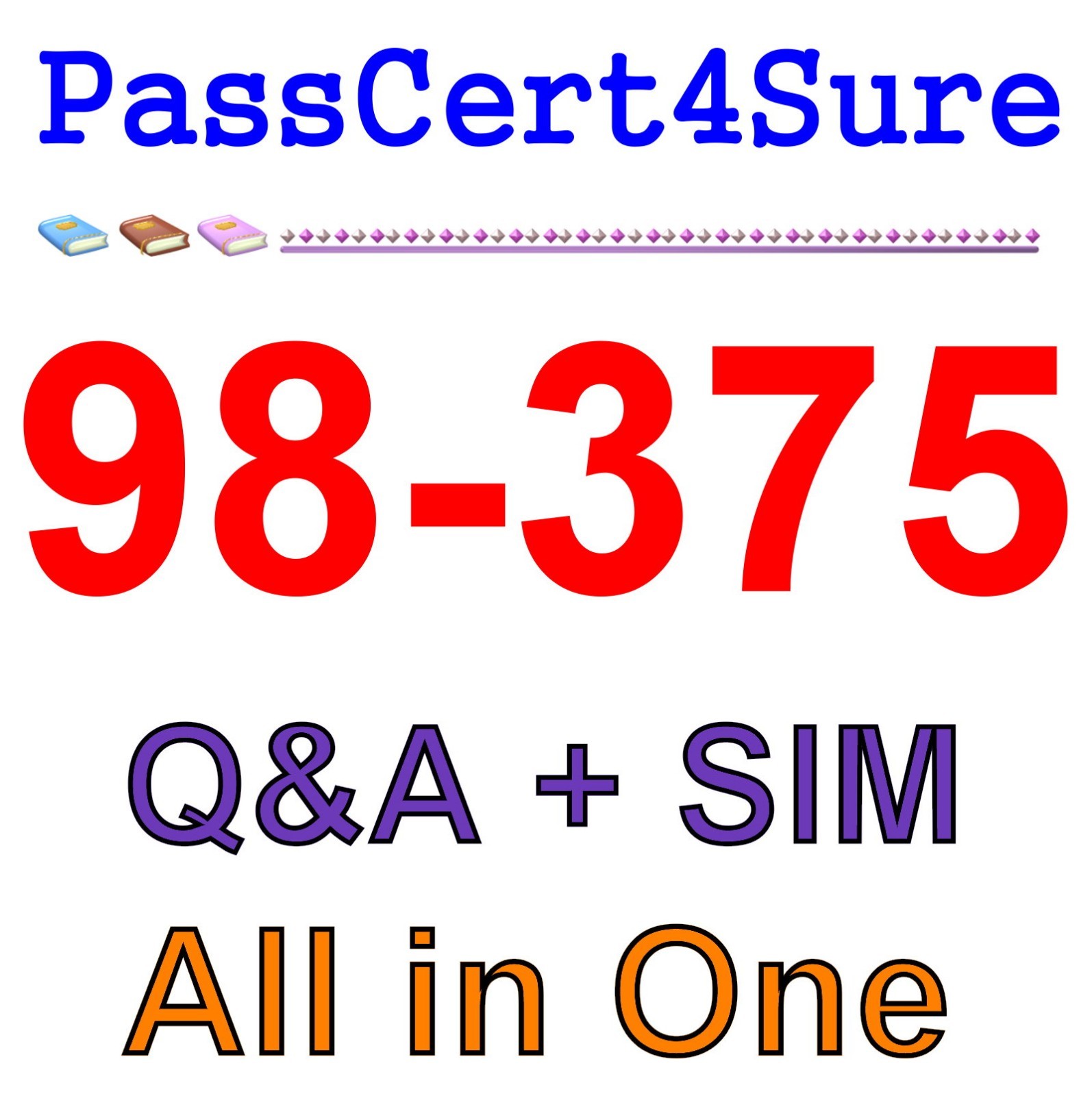 Best Exam Practice Material For 98-375 Exam Q&A+SIM