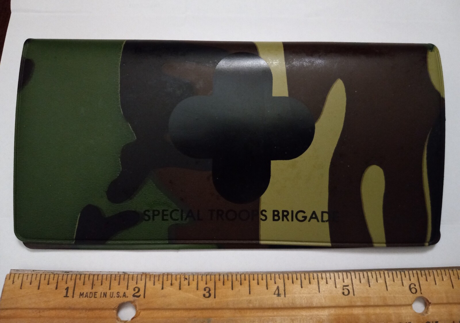 Checkbook holder, US Army Camo. 88th Div. Special Troops Bde.