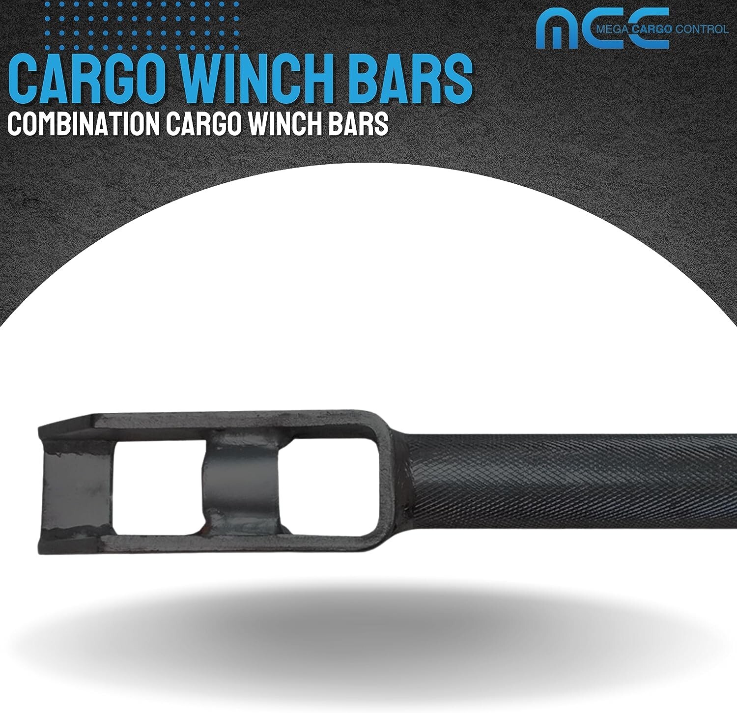 1 Pack 35" Carbon-Steel Combination Winch Bar for Winches on Flatbed Trailer