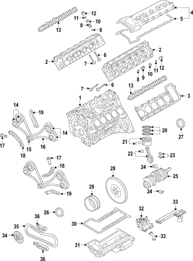 Genuine BMW Valve Spring Retainers 11-34-7-837-517