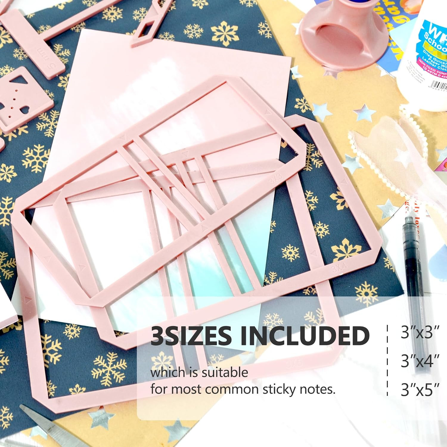 UPTTHOW 9Pcs Bookbinding Easy Scrapbooking Tool for Starter, Complete Great Sten