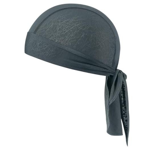 Cooling Bandana Cap, Sweat Wicking Helmet Liners, Skull Caps, Doo Gray Green