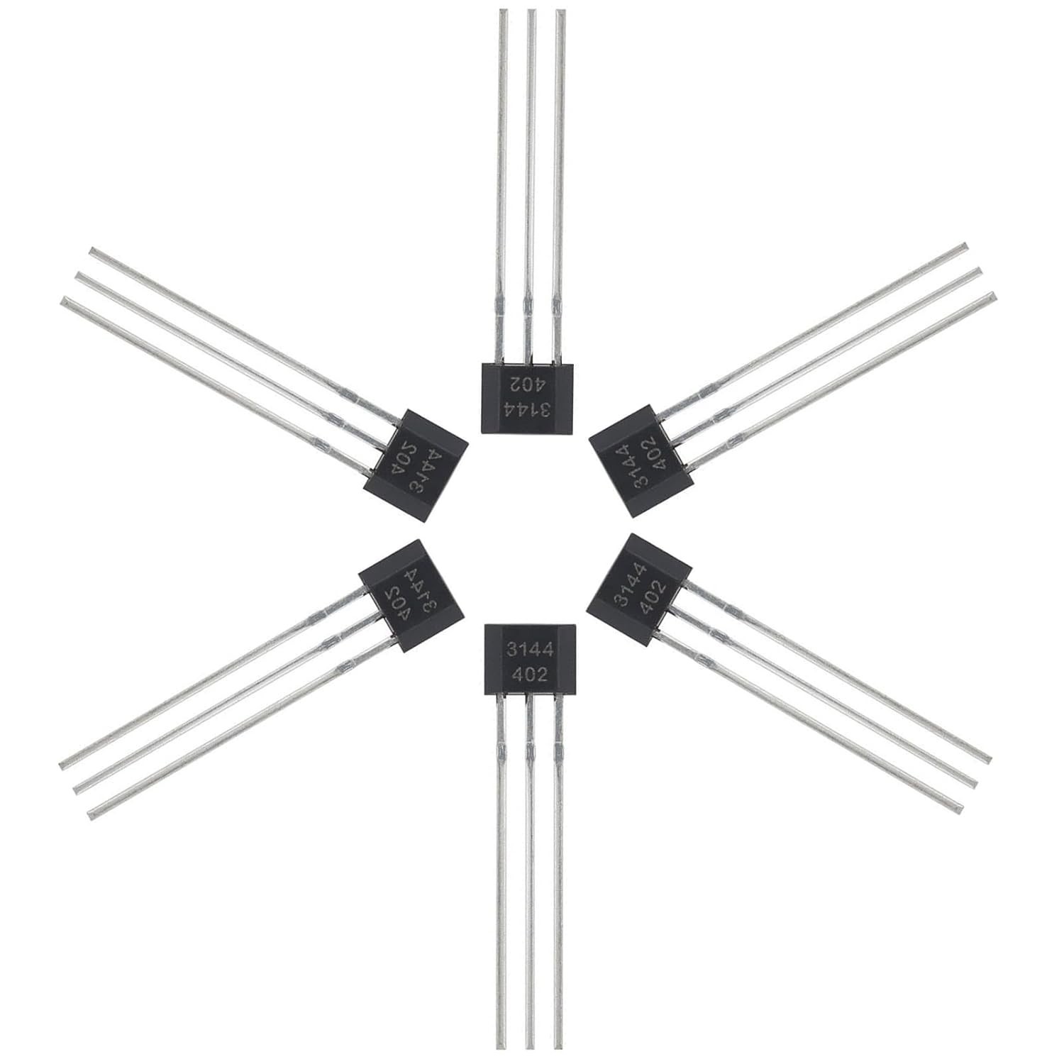 20Pcs A3144 Hall Effect Sensor Magnetic Detector for Position Detection