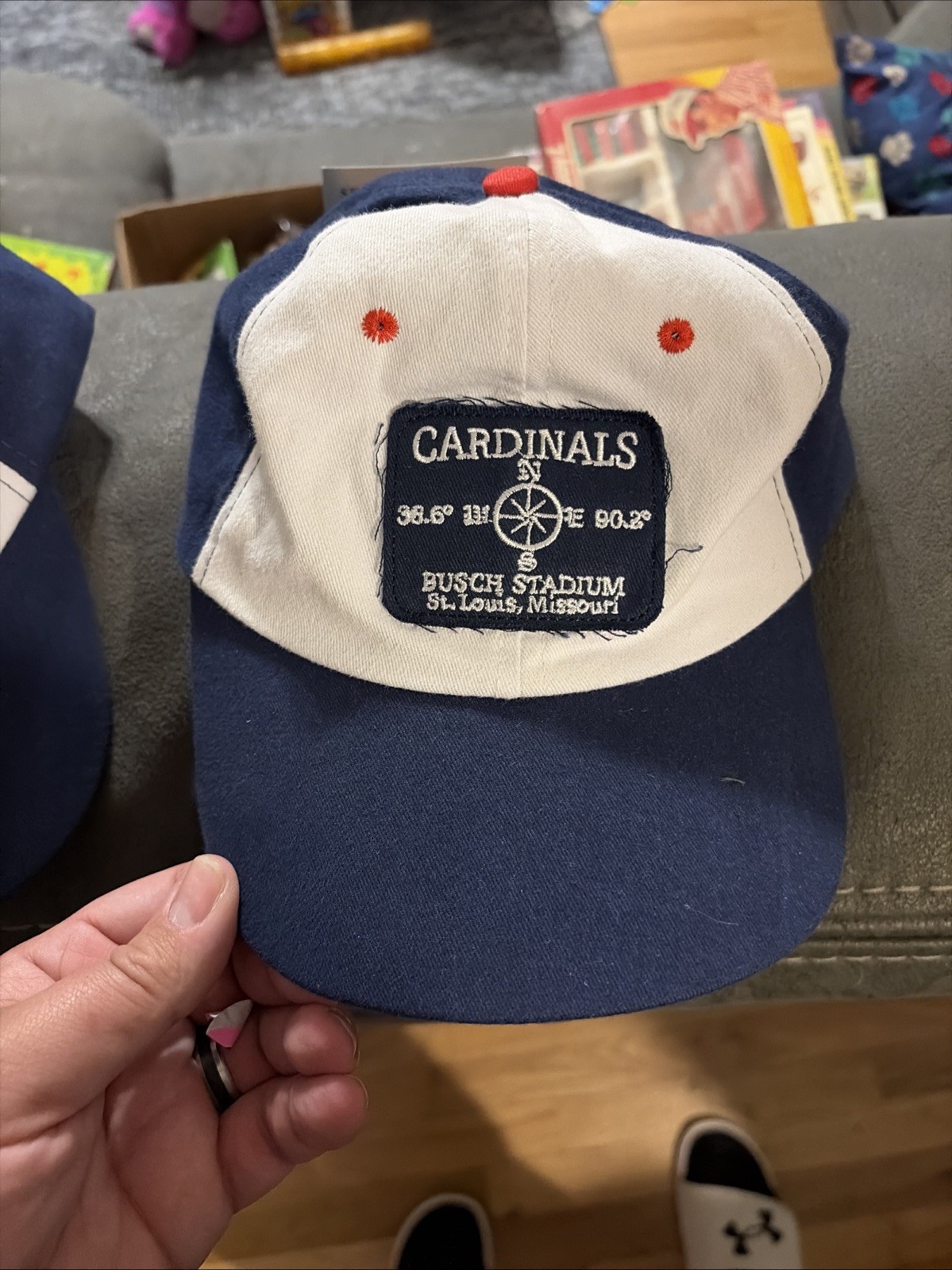 Cardinals Busch Stadium St Louis BALL CAP AD One Size  Adjust Cotton US Cellular