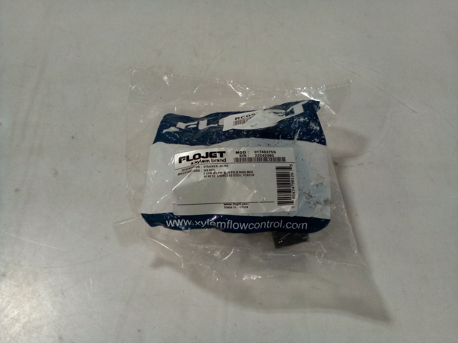 Flojet Xylem Brand INline Strainer, 3/8 NPT - 01740375S