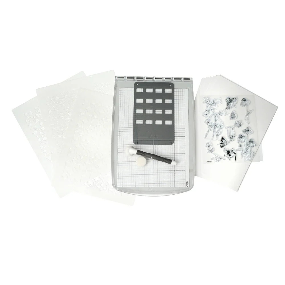 Sizzix Studio Accessory Registration Press Tool Starter Kit, 666928 Willow Wolfe