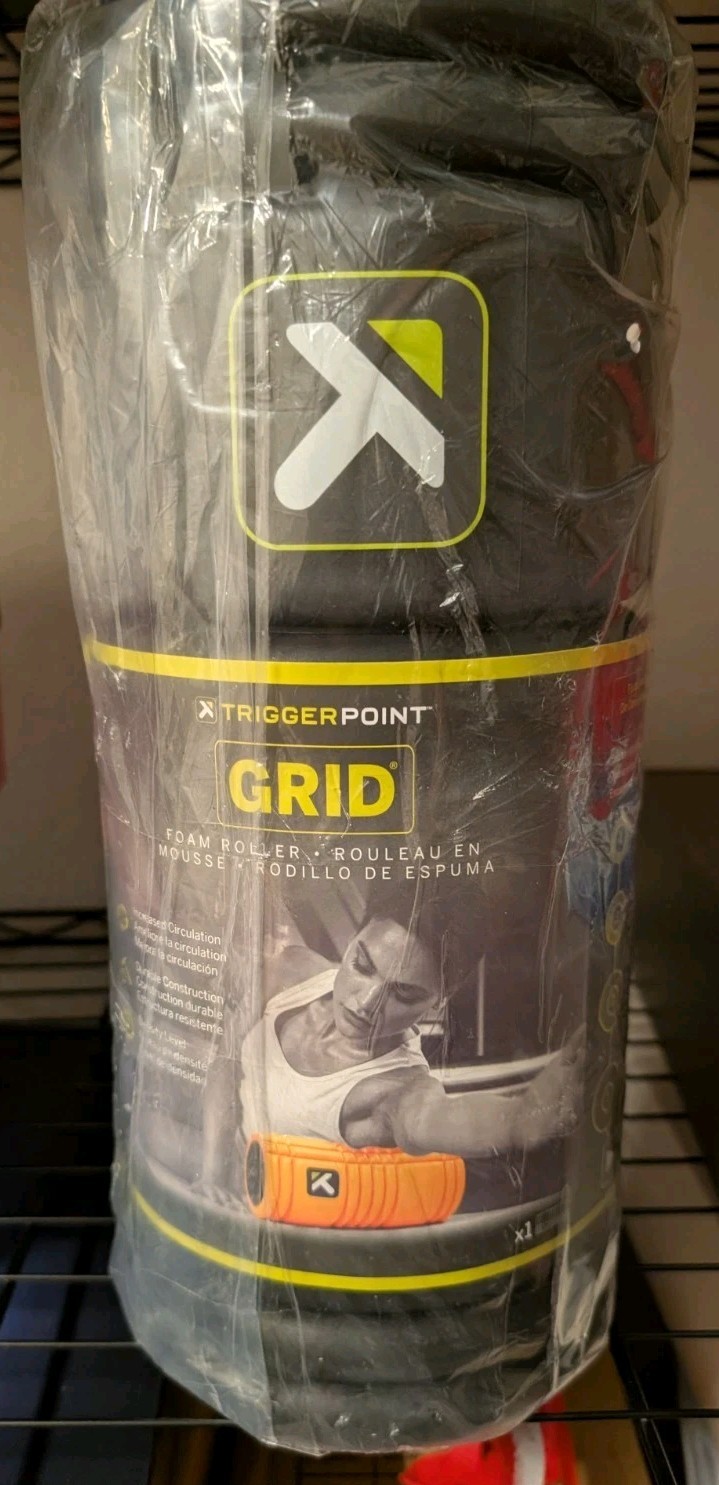 TriggerPoint GRID 1.0 Foam Roller 13in Black Massage Grid Multi-Density