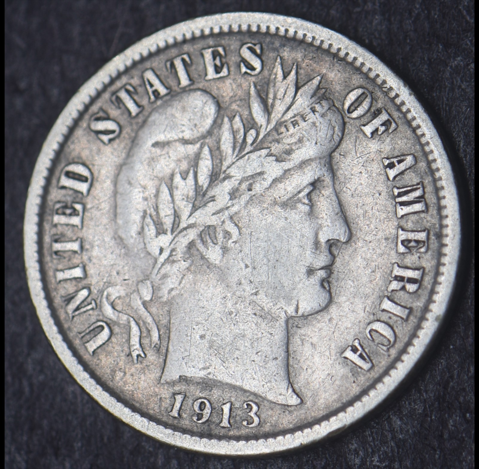1913-S Barber Silver Dime 10C [COINGIANTS]